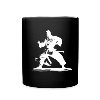 Graphique Karaté Boy - Mug uni - noir - Devant