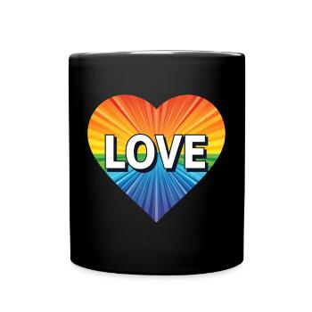 L’amour LGBTQ - Mug uni - noir - Devant