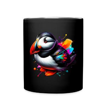 Puffin - Full Colour Mug - black - Front