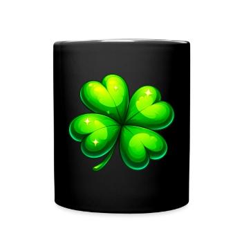 Four-leaf clover - Full Colour Mug - black - Front