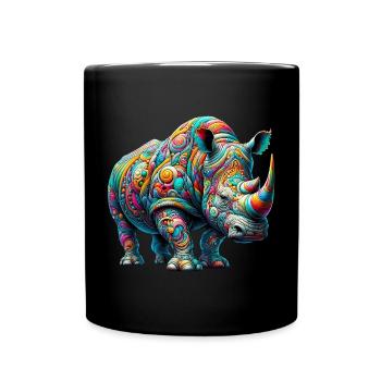 Rhinoceros - Full Colour Mug - black - Front