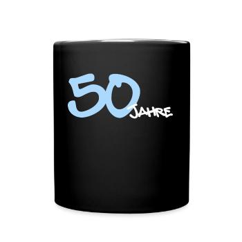 50 Jahre hell - Tasse einfarbig - Schwarz - Vorne