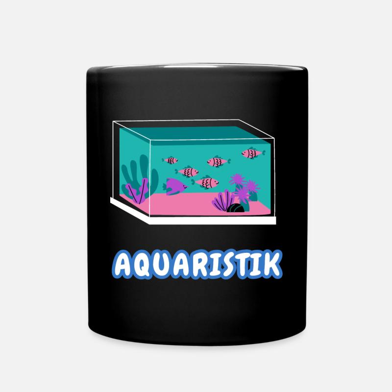 Aquaristik-Liebhaber - Tasse einfarbig - Schwarz