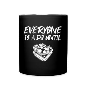Funny DJ Turntable Humor Accessories Gift - Tasse einfarbig - Schwarz - Vorne