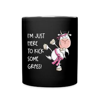 Karate Goat Martial Arts Saying - Full Colour Mug - black - Front