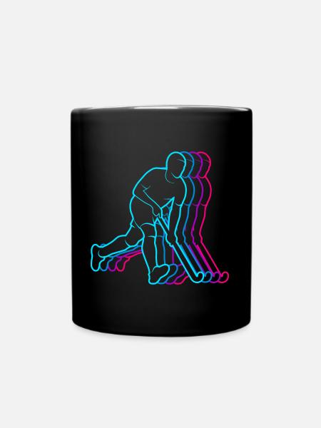 Hockeyspieler Vintage Hockey Jungen Feldhockey - Tasse einfarbig - Schwarz