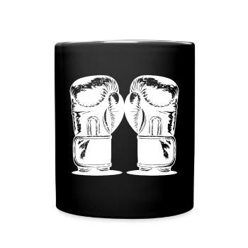 Boxhandschuhe - Tasse einfarbig - Schwarz - Vorne