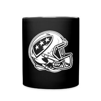 Football Helmet - Full Colour Mug - black - Front