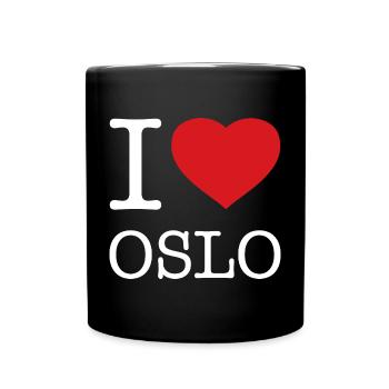 J’AIME OSLO Norvège Norvège - Mug uni - noir - Devant
