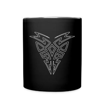 Tribal 2 white R6Z - Full Colour Mug - black - Front