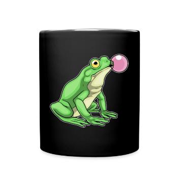 Gomme à mâcher Frog - Mug uni - noir - Devant