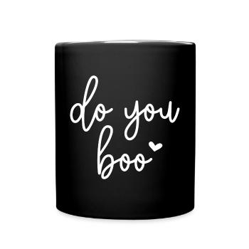 Buhst du - Tasse einfarbig - Schwarz - Vorne