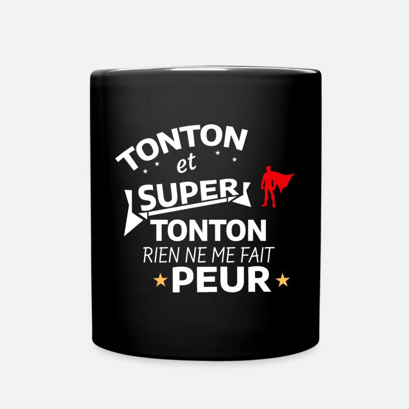 Hommage Humoristique de Super Tonton - Mug uni - noir