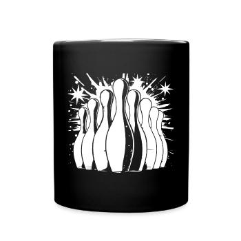 Bowling - Tasse einfarbig - Schwarz - Vorne
