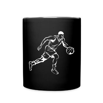 Basket-ball garçon graphique - Mug uni - noir - Devant