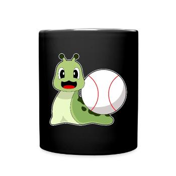 Baseball d’escargot - Mug uni - noir - Devant