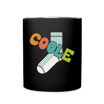 Chaussette cool - design motivant amusant - Mug uni - noir - Devant