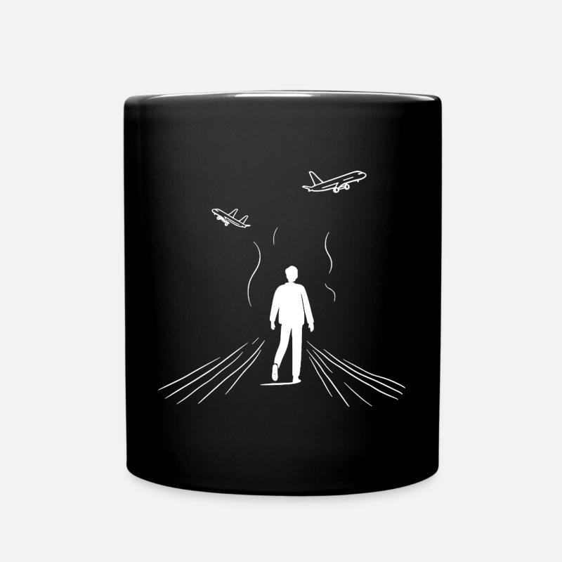 Plane Spotter - Tasse einfarbig - Schwarz