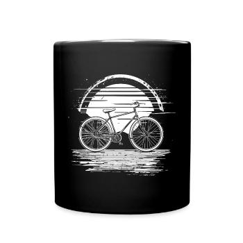 Radfahrer - Tasse einfarbig - Schwarz - Vorne