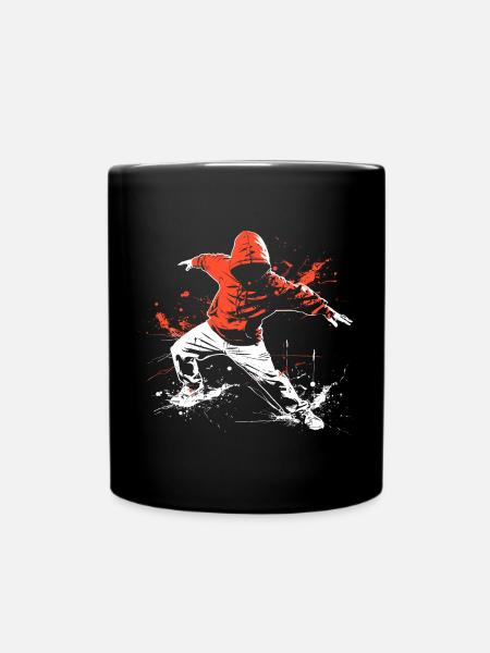 Breakdancer Streetart - Tasse einfarbig - Schwarz