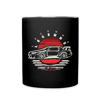 Japanese Tuning Car Design – Legends Edition - Full Colour Mug - black - Front