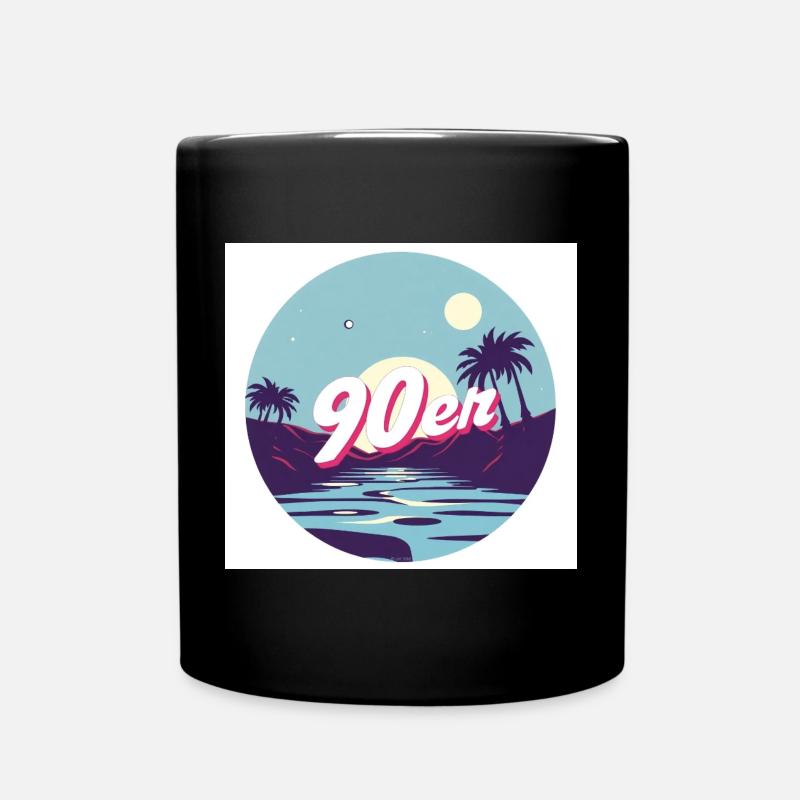 90‘s Summer - Tasse einfarbig - Schwarz
