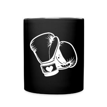 Boxing Gloves Sketch - Full Colour Mug - black - Front