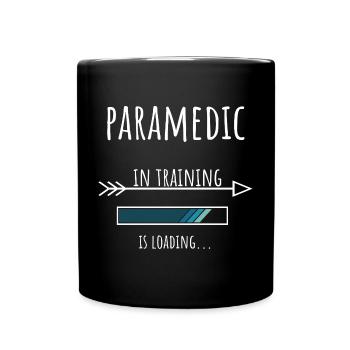Paramedic in Ausbildung Beruf Geschenk - Tasse einfarbig - Schwarz - Vorne