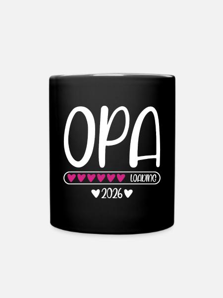 Opa 2026 - Tasse einfarbig - Schwarz