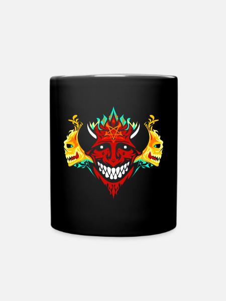 Flammes du diable - Mug uni - noir