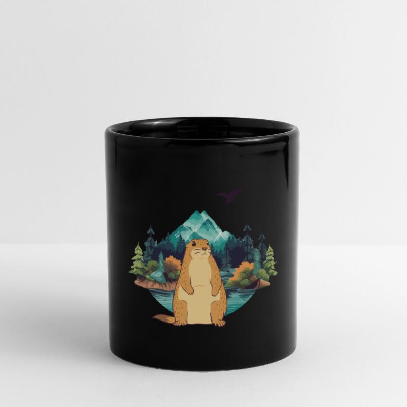 Murmeltier Tasse einfarbig