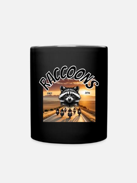 Raccoons - Tasse einfarbig - Schwarz