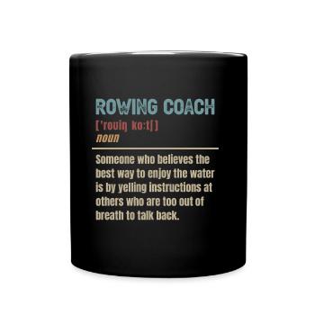 Définition de l’entraîneur d’aviron Rameurs - Mug uni - noir - Devant