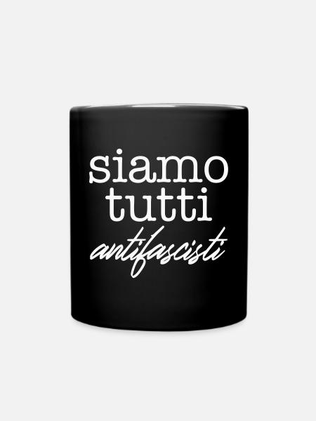 Siamo tutti antifascisti – Montrer une position claire - Mug uni - noir