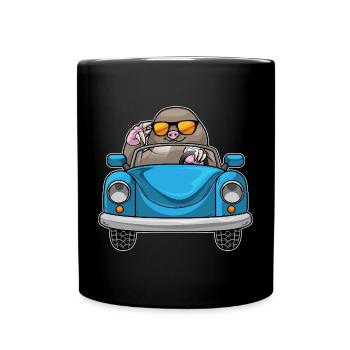 Mole Car - Full Colour Mug - black - Front