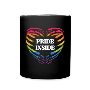 Mois de la fierté LGBT - Pride Inside - Mug uni - noir - Devant