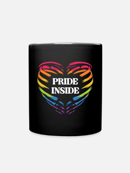 LGBT Pride Monat - Pride Inside - Tasse einfarbig - Schwarz