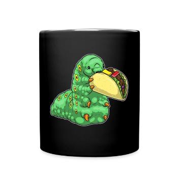 Caterpillar Taco - Mug uni - noir - Devant