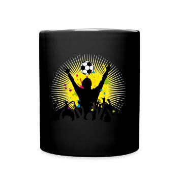 Puissance rayonnante des fans de football – atmosphère de stade à l’état pur - Mug uni - noir - Devant