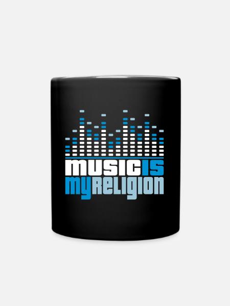Music Equalizer Religion - Mug uni - noir
