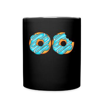 Donuts Confiserie Cookie Tart Cake Pies - Full Colour Mug - black - Front