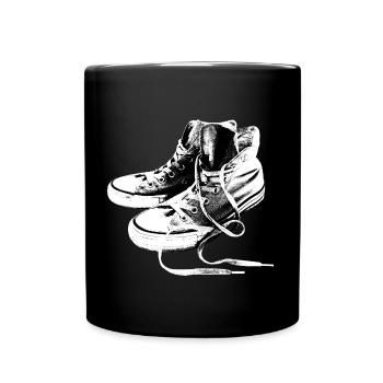 Sneakers Black And White - Tasse einfarbig - Schwarz - Vorne