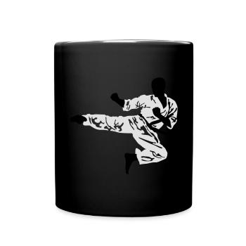 Karate - Tasse einfarbig - Schwarz - Vorne