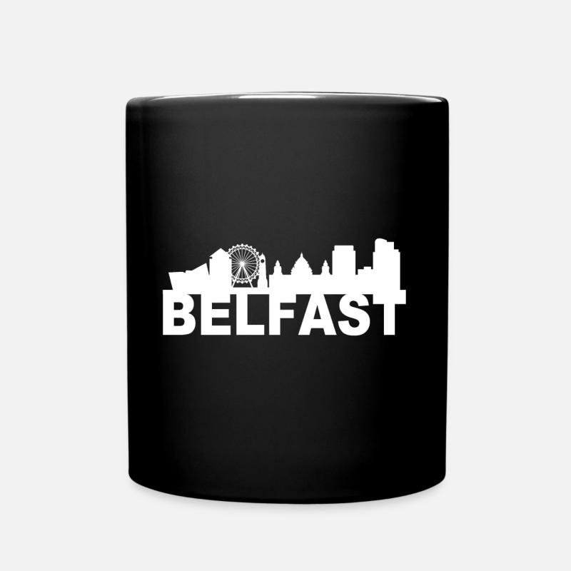 Belfast Nordirland Skyline Geschenk Idee UK - Tasse einfarbig - Schwarz