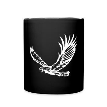 Aigle en vol - Design - Mug uni - noir - Devant