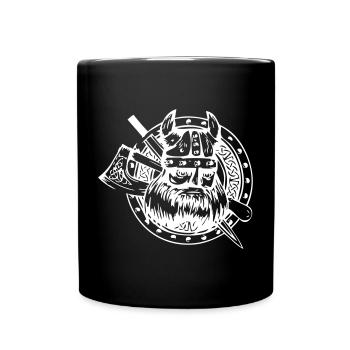 Wikinger - Tasse einfarbig - Schwarz - Vorne