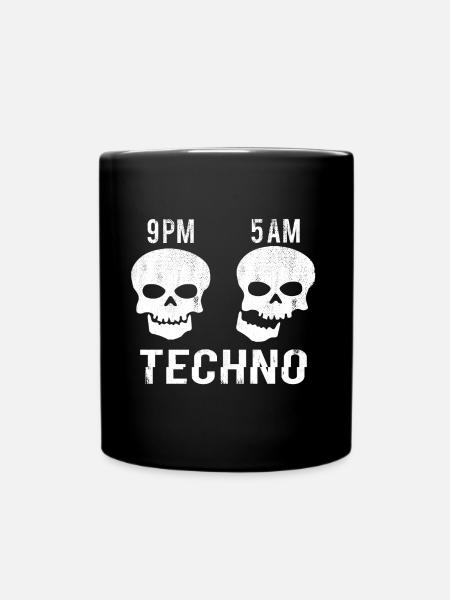 Techno meme - Tasse einfarbig - Schwarz