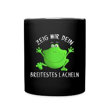 Rire - sourire - sourire - Mug uni - noir - Devant