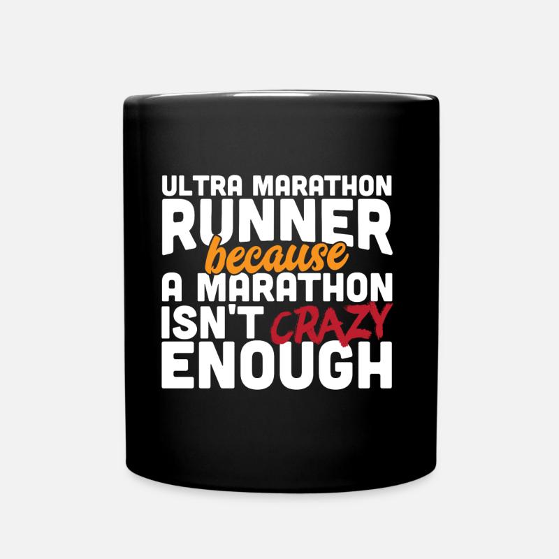 Ultra Marathon Runner - Full Colour Mug - black