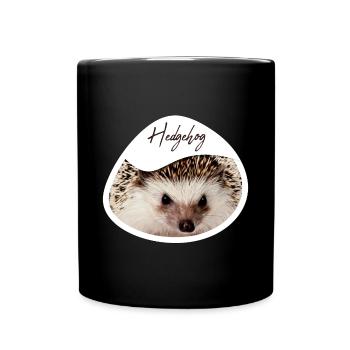 Hedgehog - Tasse einfarbig - Schwarz - Vorne